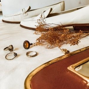 Vintage rings.sold on Instagram @shopthriftedfiber